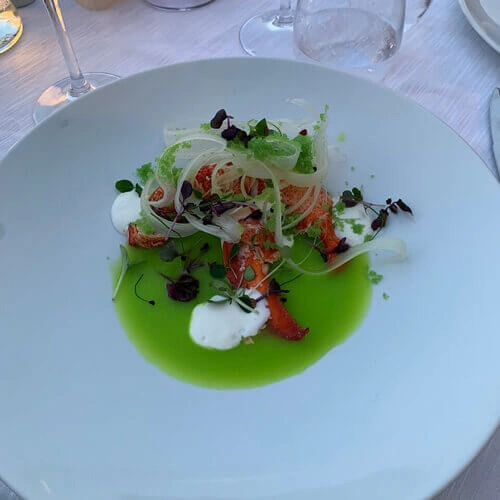 Antipasto all'Astice - Chef Andrea Garbin | Ristorante La Prua | Alassio (SV)