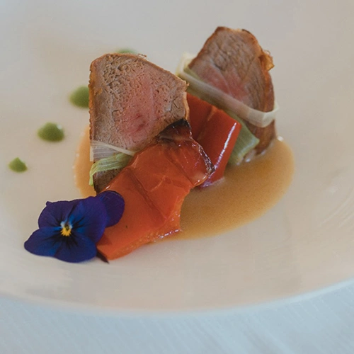 Filetto di maiale con peperoni arrostiti - Chef Massimo Francesia - Hotel Gabriella | Diano Marina (IM)
