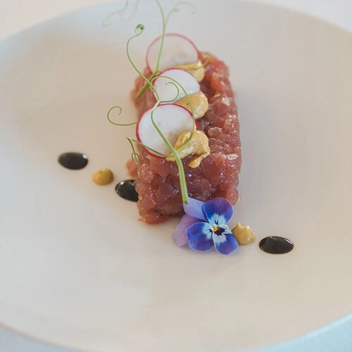 Tartare di tonno con guacamole - Chef Massimo Francesia - Hotel Gabriella Diano Marina (IM)