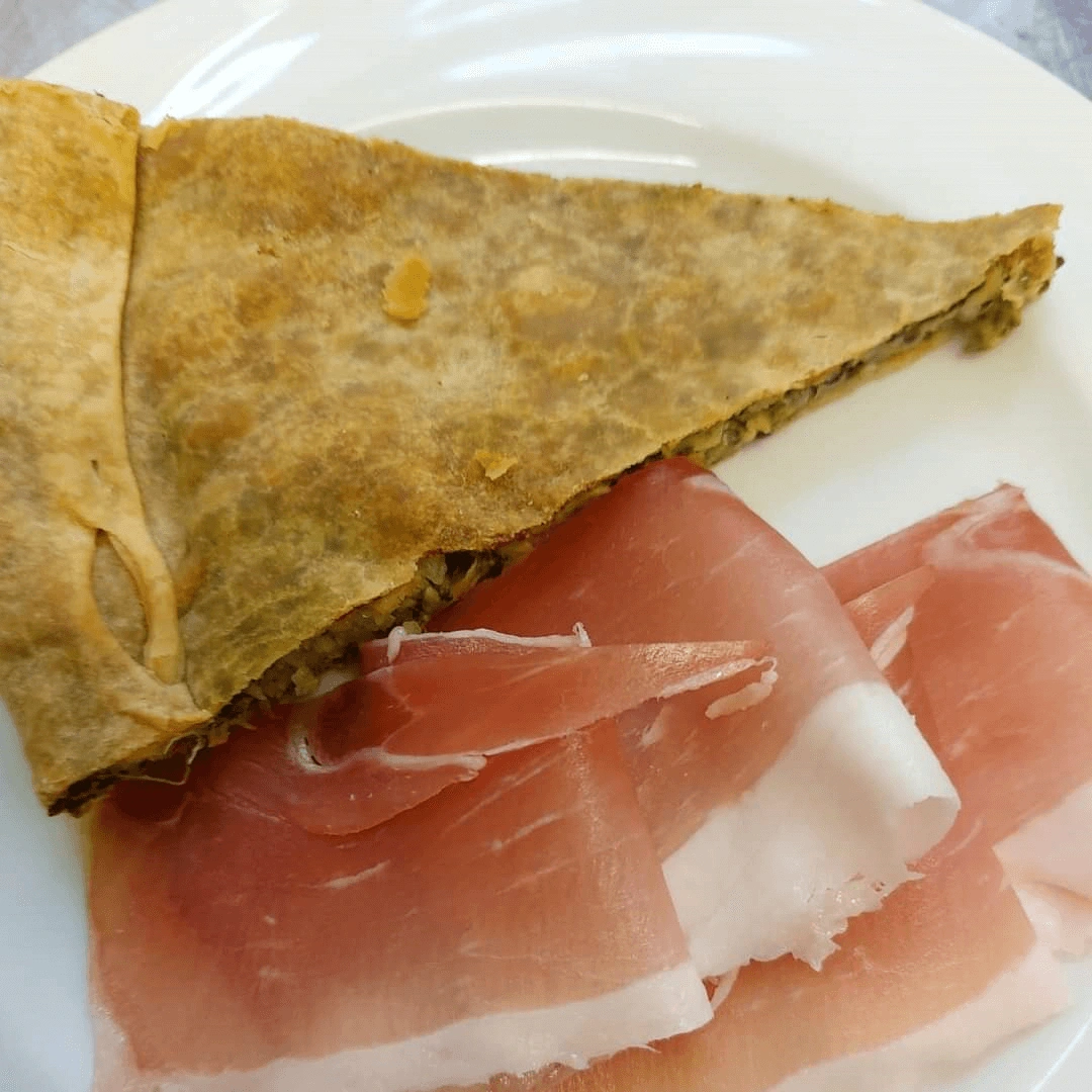 Torta salata con prosciutto crudo - Chef Nabil El Bettach - Hotel Corso | Alassio (SV)
